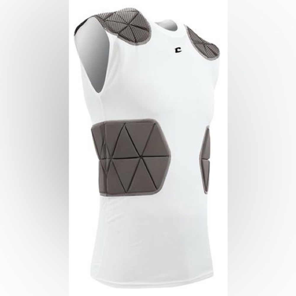 Champro Sports Tri-Flex Padded Football Compression Shirt with Cushion System